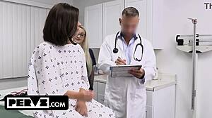 naughty teen dharma jones rides doc's fat dick for backache cure 😏🏥🍆💦