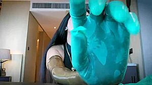 feel these latex gloves tease your deepest fetish cravings!