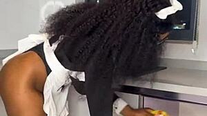 EBONY MAID CAUGHT RIDING BOSS FULL VID