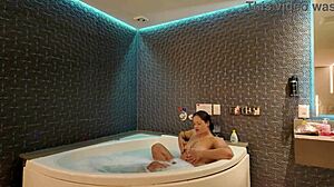 Wet Brazilian Wife Sucks Hubby's Friend Tattoo Fetish