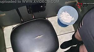 gloryhole slut swallows strangers' cum kisses cuckold in humiliation trailer