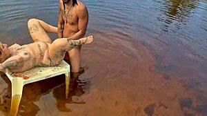 Adventurous Gay Couple's Raw Passionate Bareback Fuck in Mangroves