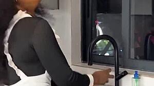 EBONY MAID CAUGHT RIDING BOSS FULL VID