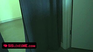 Tied teen stepsis Riley Mae endures intense POV blowjob pussy pounding