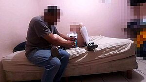 ay ay my chochito hurts! innocent mexican student fucks neighbor for gifts 😩🍑🎁