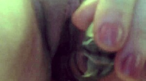 Filling fat bbw pussy with huge dildo toys solo masturbation