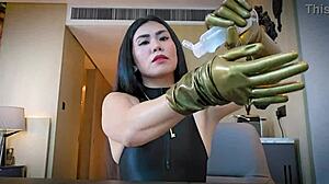 feel these latex gloves tease your deepest fetish cravings!