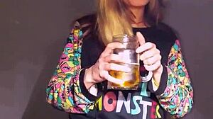 Bonneyuwu Dildo Masturbation In Pajama Pantyhose On Cute Latina Bed