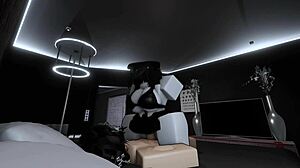 Fucking Busty Goth Friend Doggystyle Cowgirl On Sofa Roblox Style