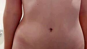 Young Pale Teen Braces Puffy Nipples Panties Solo Tease