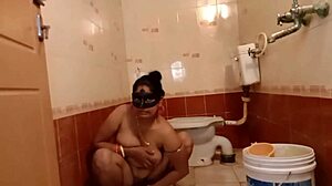 geeta bhabhi sneaks to bathroom for ex-boyfriend's cock cheating on clueless husband