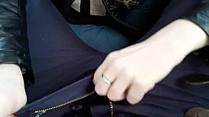 blonde pays with mouth cum after no cash for sex deal