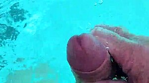 i jerk off naked handjob solo in the pool part 3