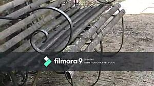 Chubby Brit Totters in Tight Miniskirt