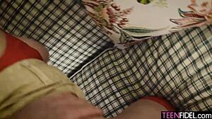 Ball-draining slut lola sinn gags on cock before deepthroat face fucking