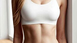 ai lingerie models pose barefoot with panties and cute feet