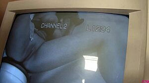 Busty Dana Devours Gloryhole Cock Deep in Her Mouth