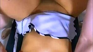 Shy Petite Latina College Secretary Turns Slutty For Boss In Apartment