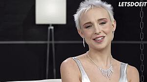 naughty chantilly gapes her ass on big italian cock with deepthroat and cumshot