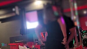 black guy eats blonde wife's pussy with cuckold watching