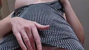 Accidental Upskirt Catches Blonde Masturbating Wet Pussy