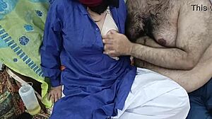 desi schoolgirl peeks at stepdad stroking himself before they get intimate together