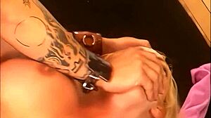 slutty blonde milf fucks big cock in high heels