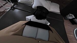 Fucking Busty Goth Friend Doggystyle Cowgirl On Sofa Roblox Style