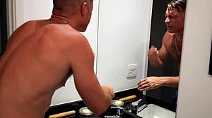 Athletic redhead milf slave dominated clit kissed before work by husband