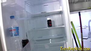 Tattooed Latina Teen Sucks Cock in Jeans for HD Creamy Finish