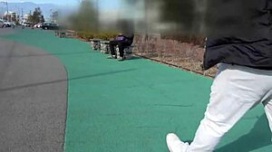 blindfolded japanese college girl senses explode in hard miniskirt play interview