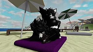 beach romp turns wild with roblox's mal0 scp-1471