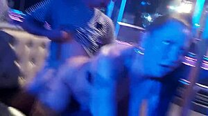 Creampie Sex in Middle of Nightclub Public Voyeur
