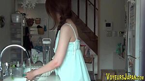 Solo Japanese Voyeur Fingers Pussy Orgasm Outdoor HD