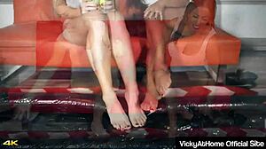 Insatiable Vicky Vette Strap-On Dominates Maxine X Pussy