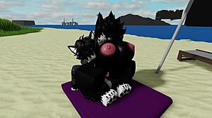 beach romp turns wild with roblox's mal0 scp-1471