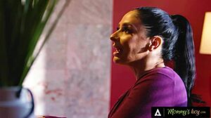 Upset milf Sheena Ryder catches Melissa Stratton nuru massaging hubby