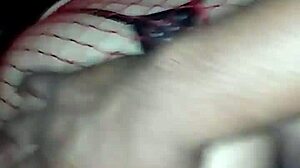 Guy rams huge cock deep into hot wife's tight pussy and ass