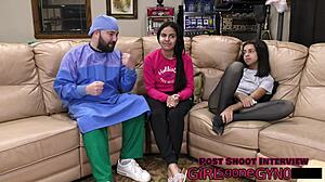 Neighbors First Gyno Exam with Alix Avery