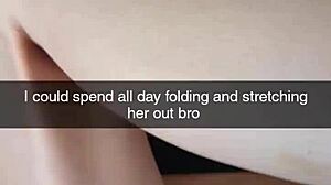 real cheating neighbor richelle rose bends over for skinny blonde's huge cock creampie on snapchat