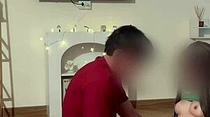 morning coffee sensual sex petite asian shaved pussy after christmas 😍