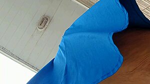 Milf Maid Cleans Sidewalk in See-Through Outfit Flashing Big Clit Publicly