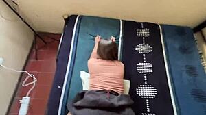 amateur schoolgirl skirt doggystyle after class bendover