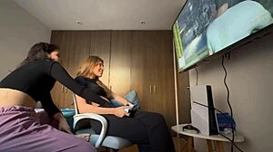 damn these latinas finger kiss each other so hard in homemade quickie