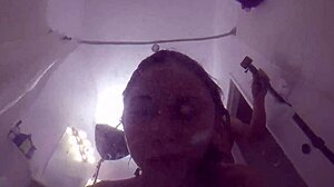 Candy Cruise gags on cock in extreme bathtub pov blowjob
