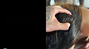 backstage tease before the big latina ebony lingerie suck 😏👄