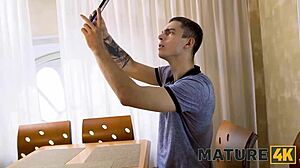 horny mature milf rides devious stepson cowgirl hard