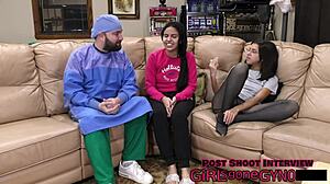 Neighbors First Gyno Exam with Alix Avery