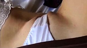 french blonde amateur bent over doggystyle in satin lingerie...