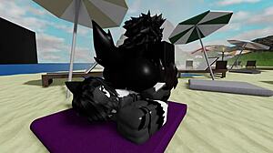 beach romp turns wild with roblox's mal0 scp-1471